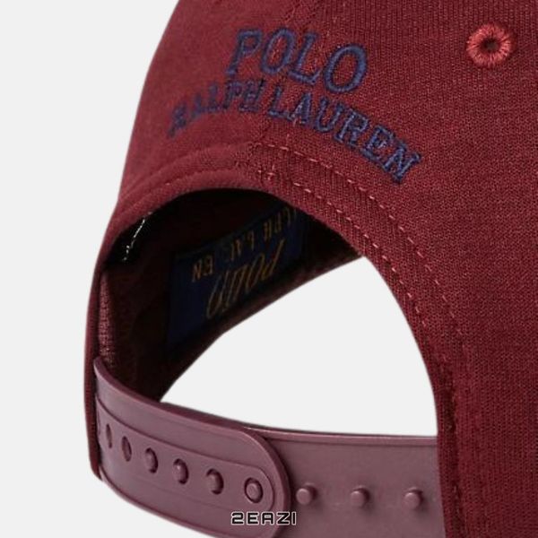 Nón Polo Ralph Lauren Double-Knit Jacquard Ball Cap 573795 Màu Đỏ Rượu