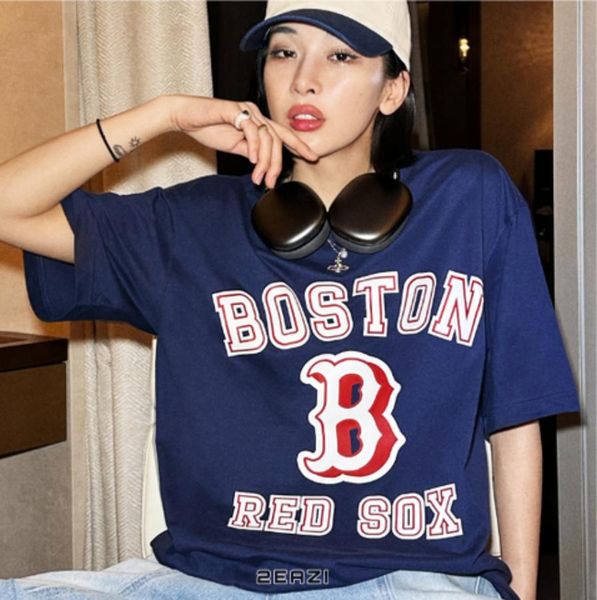 Áo MLB Varsity Boston Red Sox T-Shirt 3ATSV0233_43NYS Màu Xanh Navy