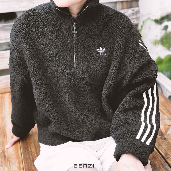 Áo khoác Adidas Women's Adicolor Classic Half Zip Sweatshirt HM2128 Màu Đen