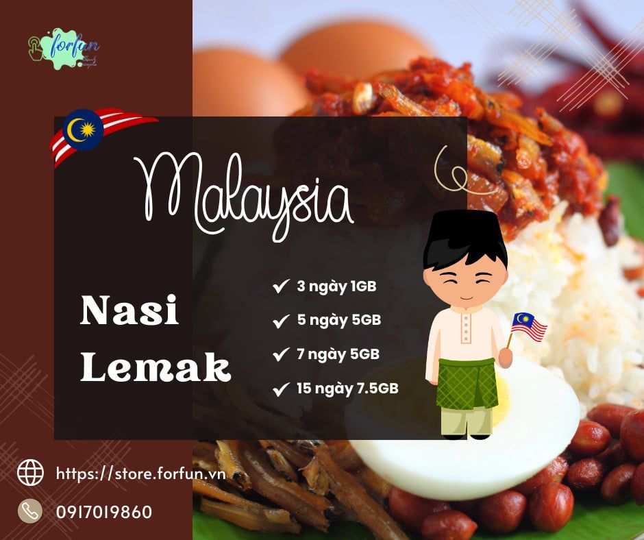 🌴🇲🇾 Khám Phá Hương Vị #Malaysia: Nasi Lemak 🇲🇾🌴