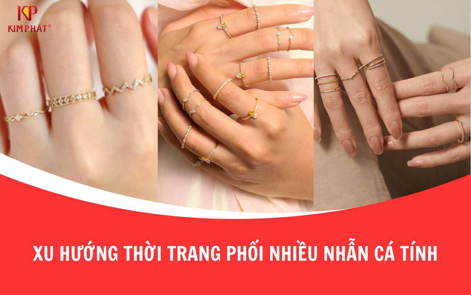 Xu Hướng Thời Trang Phối Nhiều Nhẫn Cá Tính