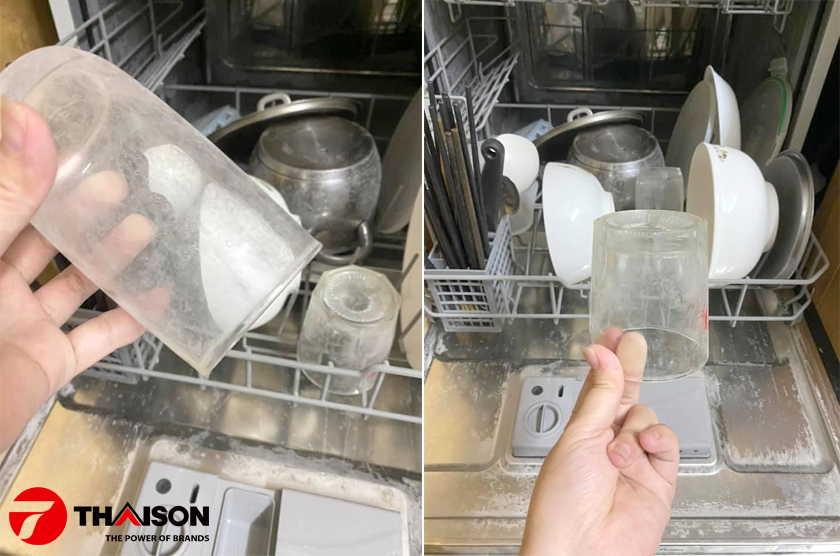 Tại sao bát đĩa bị nhớt, bám cặn, có mùi khi rửa bằng máy rửa bát?