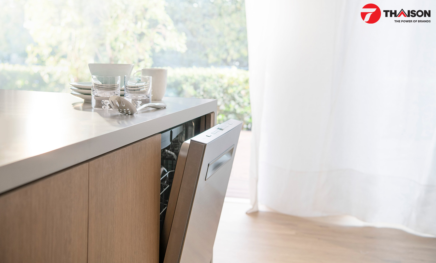 Máy rửa bát Bosch tự hé cửa là như thế nào?