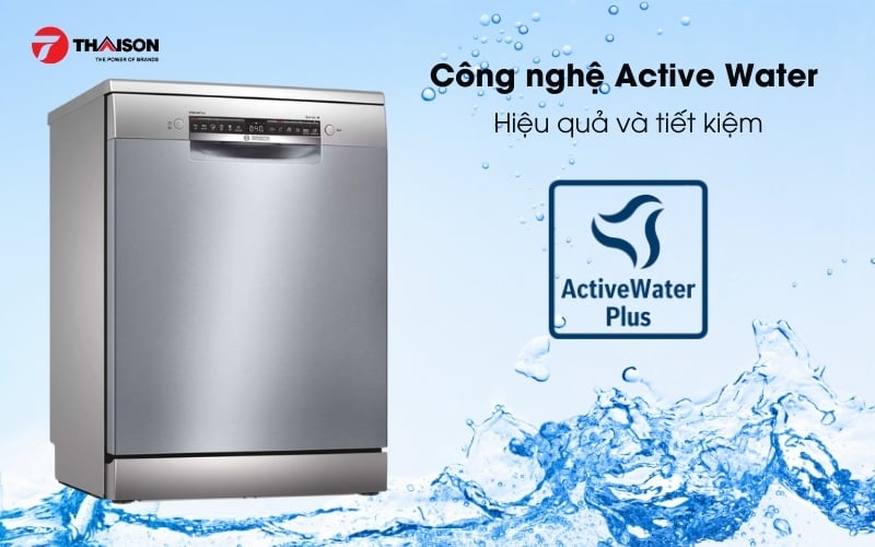 Máy rửa bát bosch sms6zci49e active water