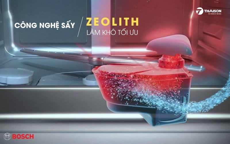 Máy rửa bát bosch sms6zci49e công nghệ sấy ZEolith