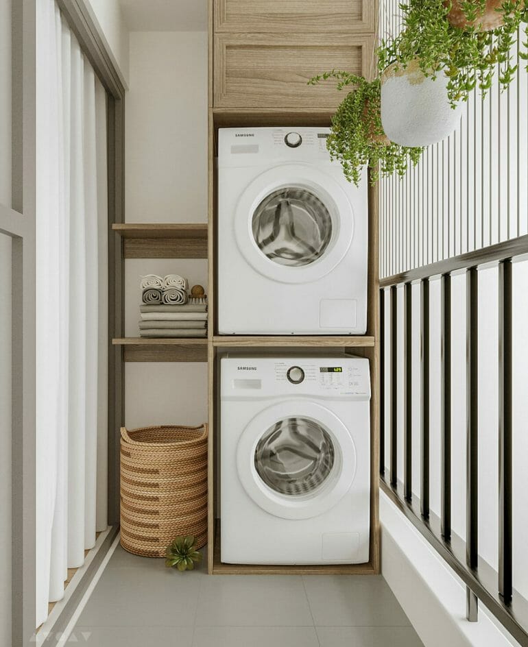 Máy giặt cho chung cư mini