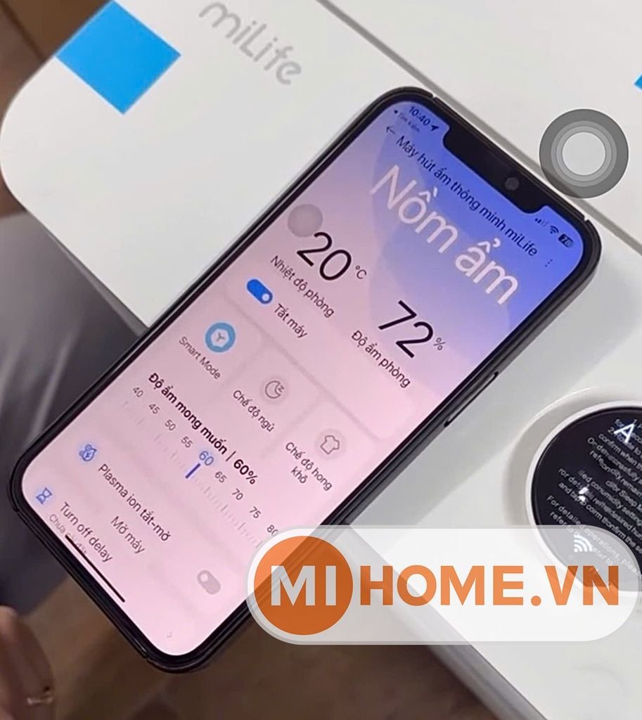 Máy hút ẩm xiaomi có tốt không về ứng dụng mihome