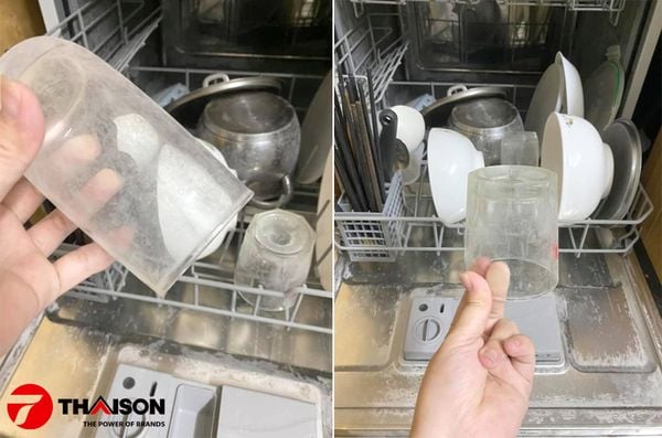 Hệ quả dùng muối làm mềm nước sai cách trên máy rửa bát?