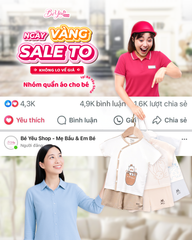 Ngày Vàng Bé Yêu Shop - Giảm 20% Các Dòng Quần Áo Hot Nhất Cho Bé