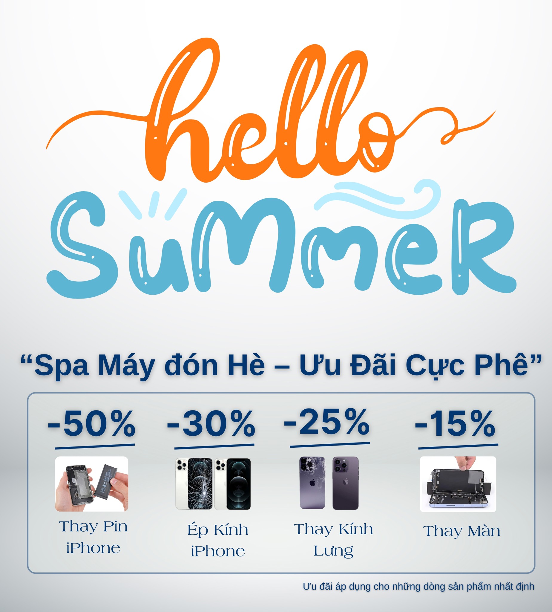 Ưu đãi hè cực chất: GIẢM SÂU đến 50% khi sửa iPhone tại Di Động 3 Tốt Thái Bình 🌞