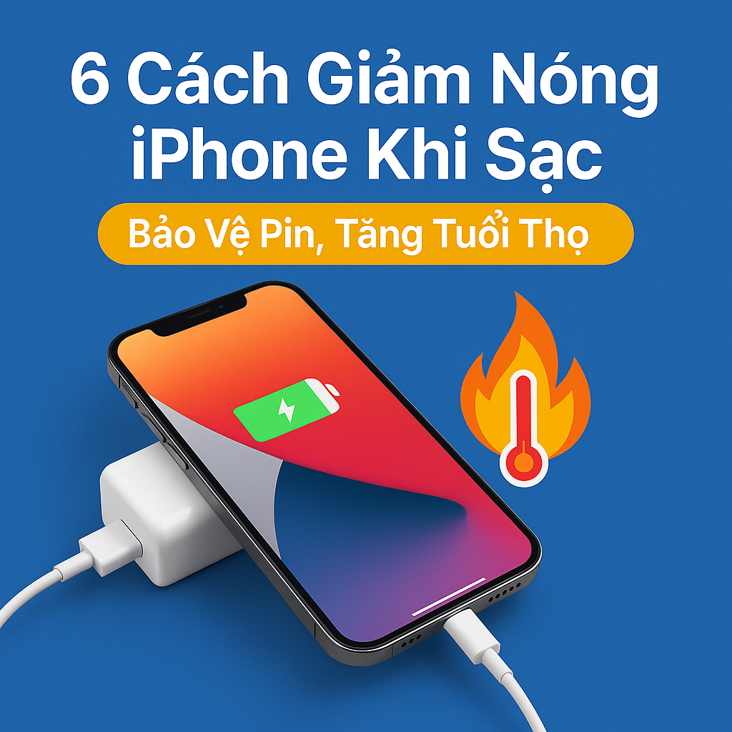 6 Cách Giảm Nóng iPhone Khi Sạc – Bảo Vệ Pin, Tăng Tuổi Thọ (2025)