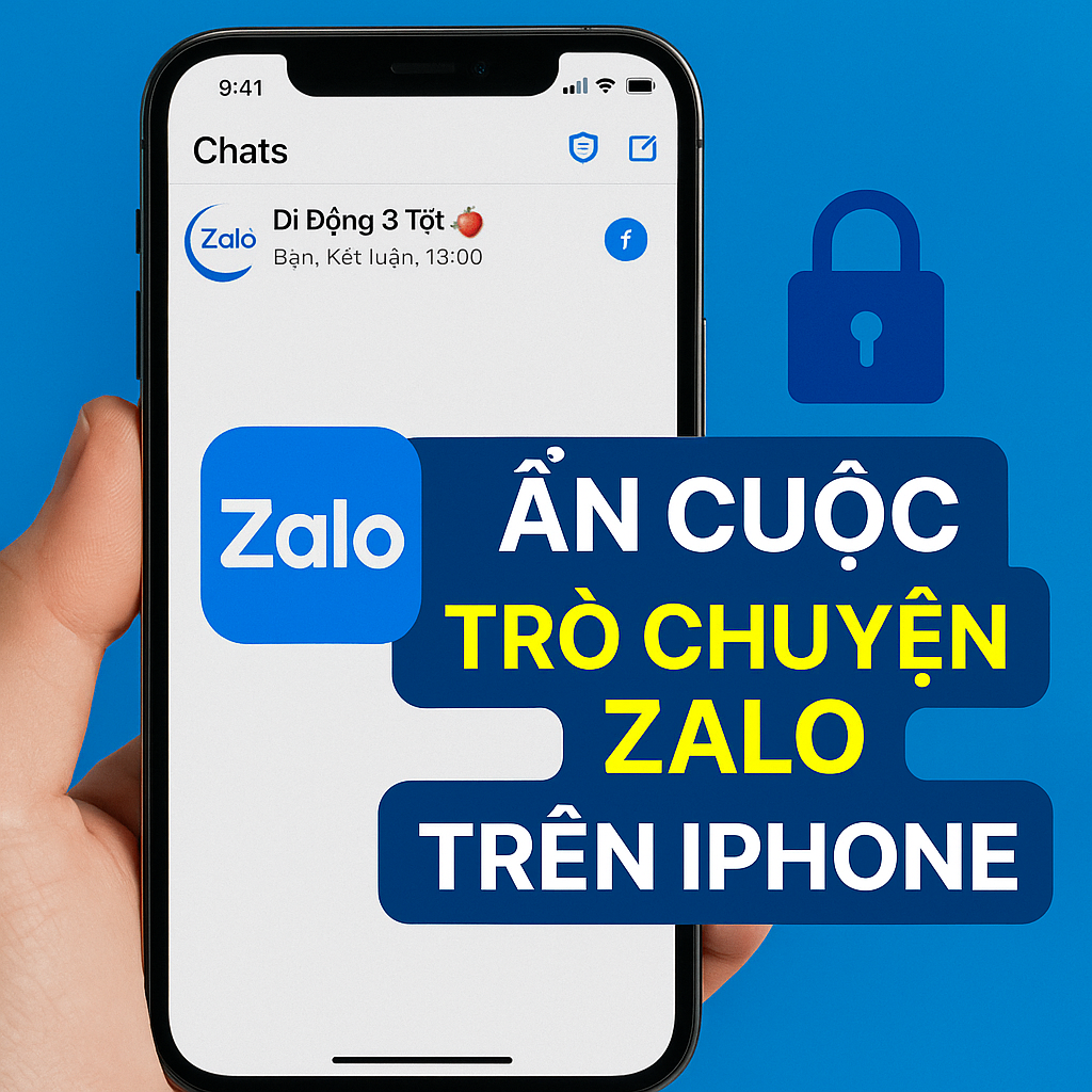 Ẩn cuộc trò chuyện Zalo trên iPhone để tăng bảo mật (2025)