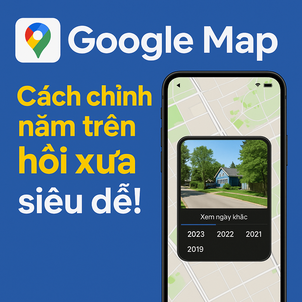 Cách chỉnh năm trên Google Map về hồi xưa siêu dễ!