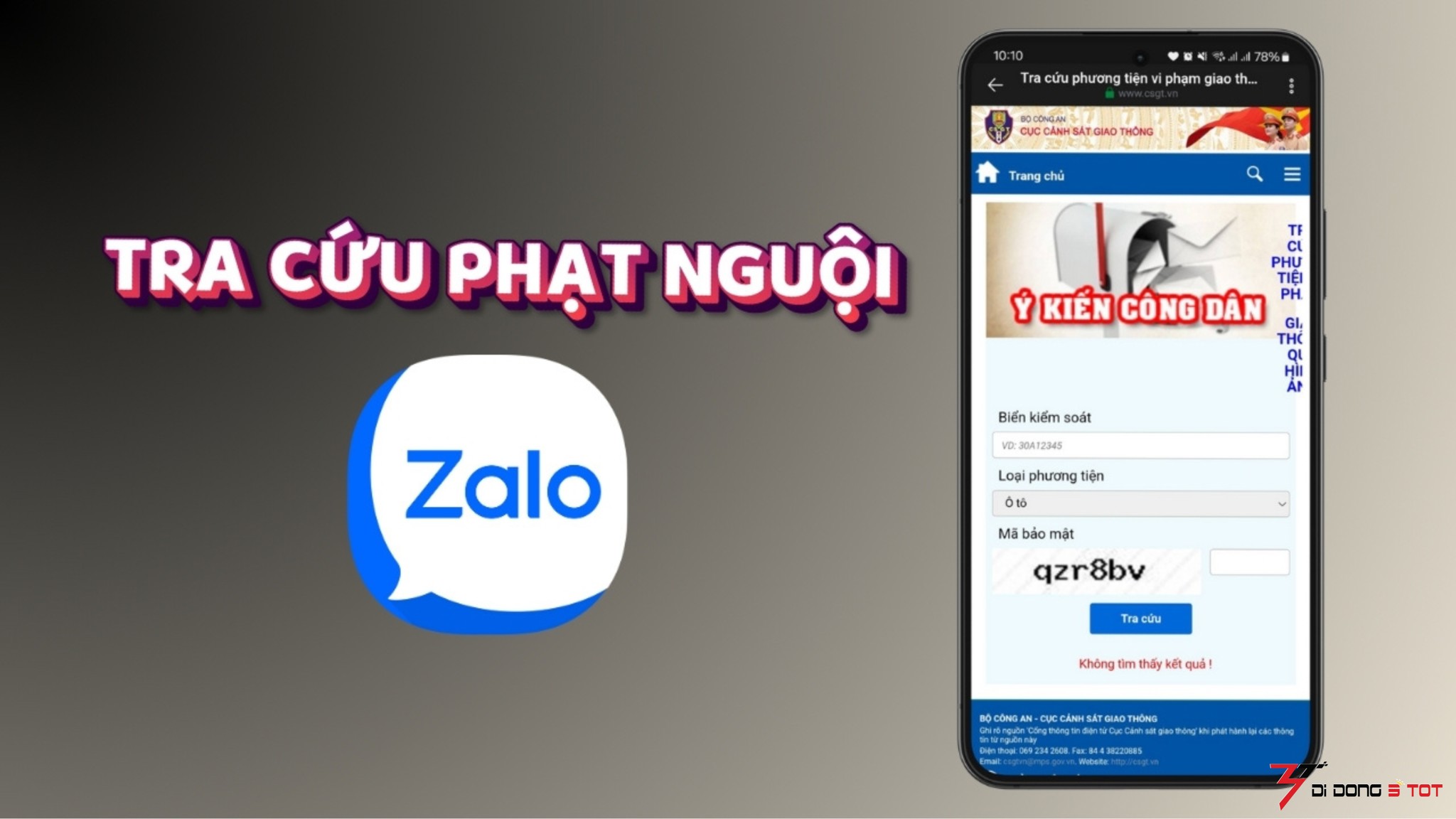 Hướng dẫn cách kiểm tra phạt nguội và nộp phạt hành chính online qua Zalo – Đơn giản, nhanh chóng tại nhà