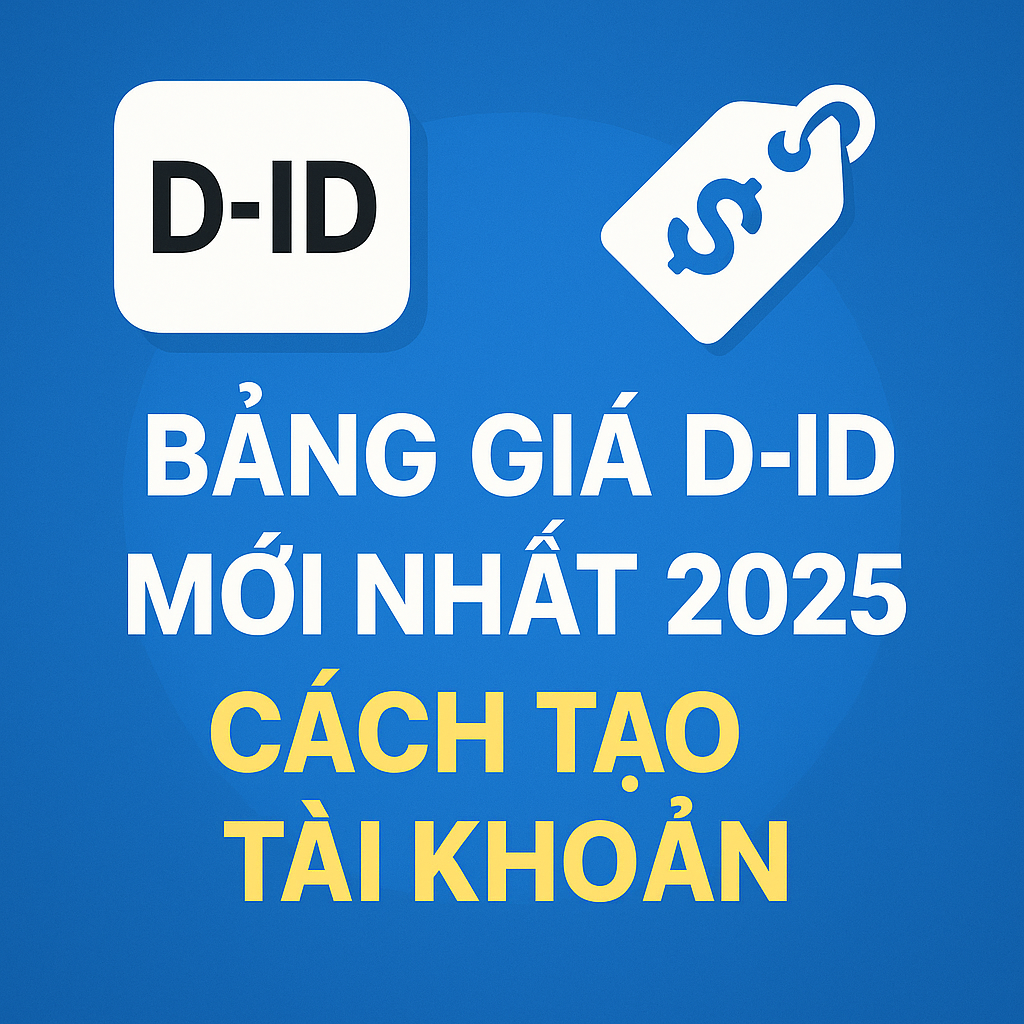 Bảng giá D-ID mới nhất 2025 & Hướng dẫn tạo tài khoản AI video dễ dàng