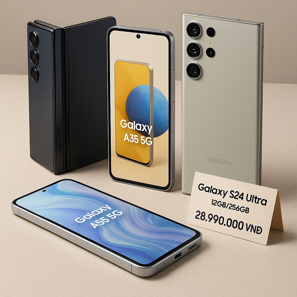 Bảng giá điện thoại Samsung chính hãng mới nhất tại Thái Bình (Cập nhật 2025)