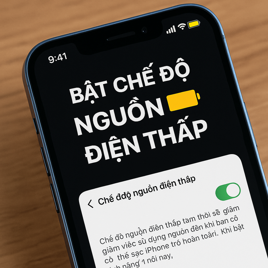 Bật Chế Độ Nguồn Điện Thấp Trên iPhone – Mẹo Tiết Kiệm Pin Hiệu Quả