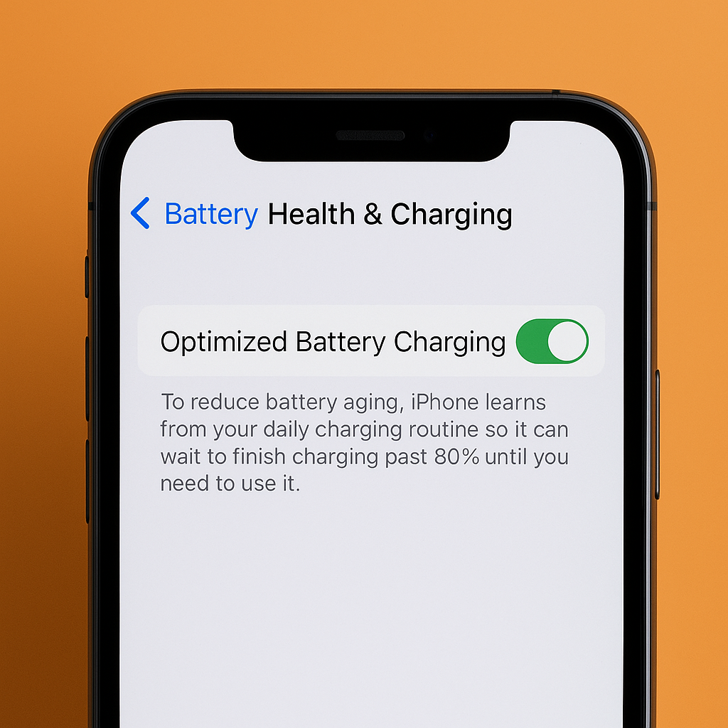 Bật/tắt chế độ Sạc pin tối ưu trên iPhone – Có nên dùng không? Hướng dẫn chi tiết từ Di Động 3 Tốt Thái Bình