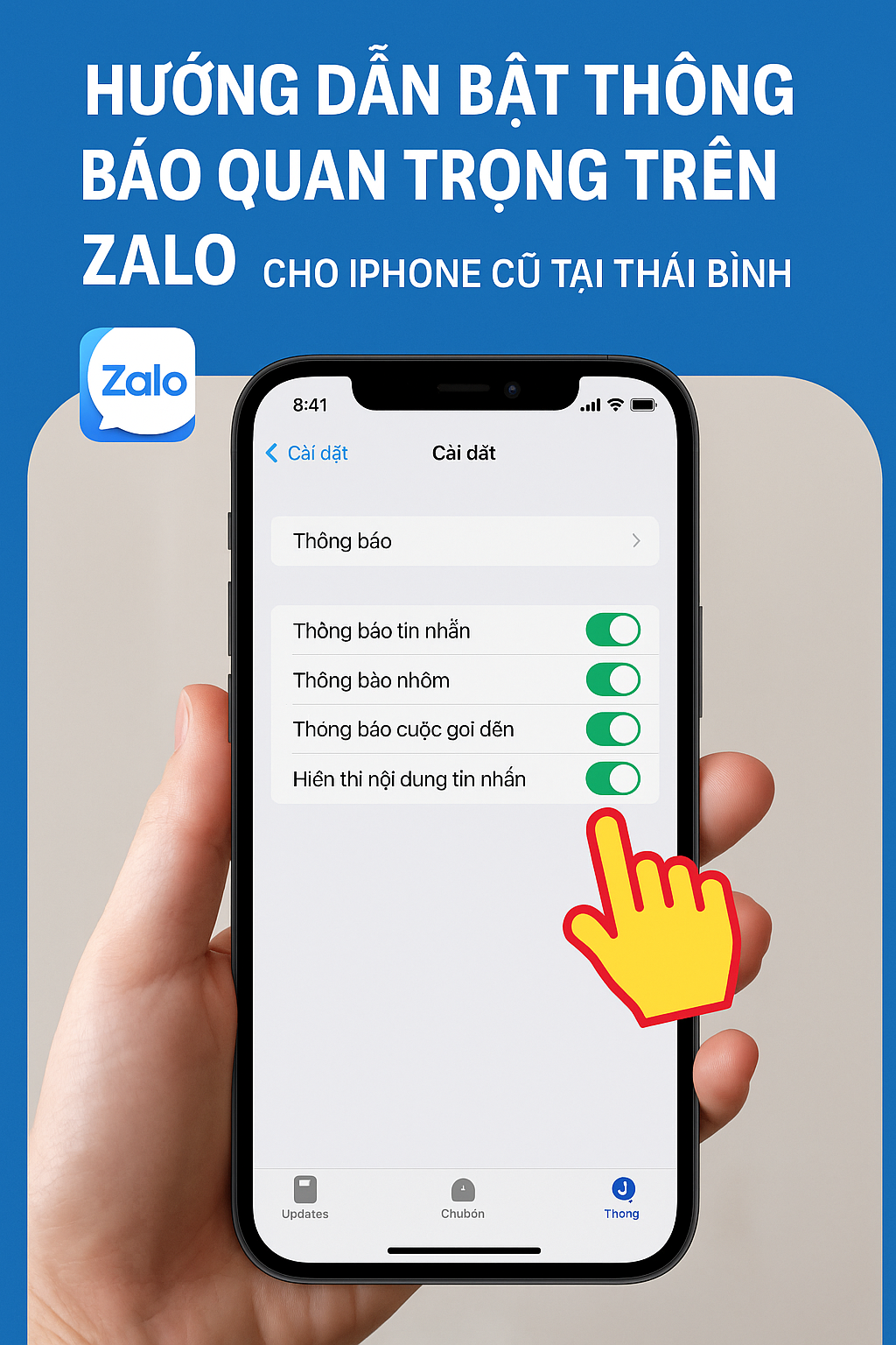 Hướng dẫn cách bật thông báo quan trọng trên Zalo để không bỏ lỡ tin nhắn cần thiết (2025)