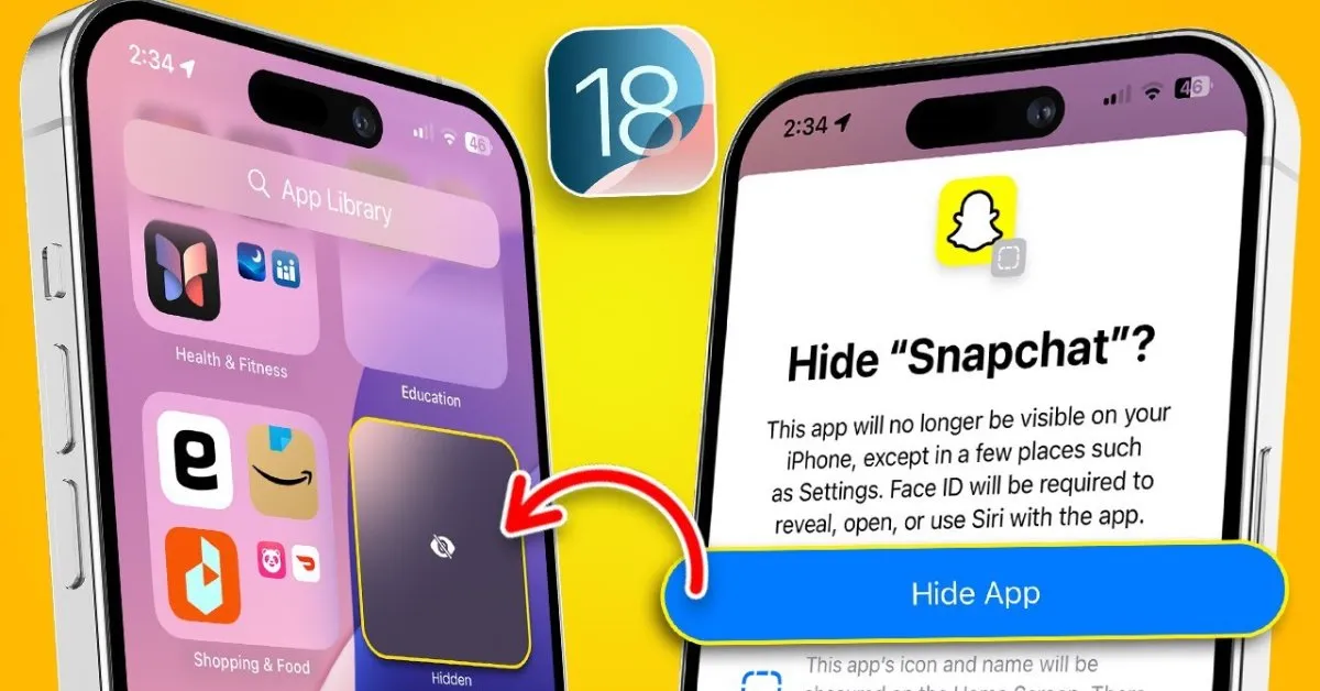 Cách khóa và ẩn ứng dụng iPhone riêng tư trên iOS 18