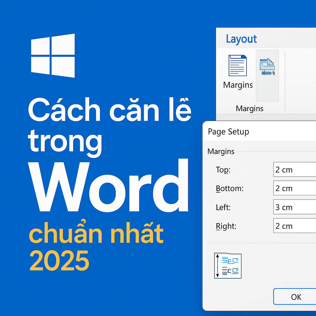 Hướng dẫn cách căn lề trong Word chuẩn nhất 2025 cho mọi phiên bản