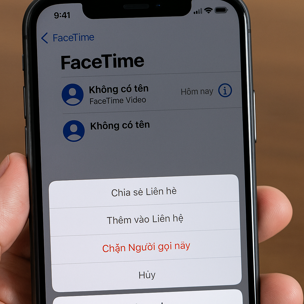 Cách chặn cuộc gọi FaceTime từ người lạ trên iPhone