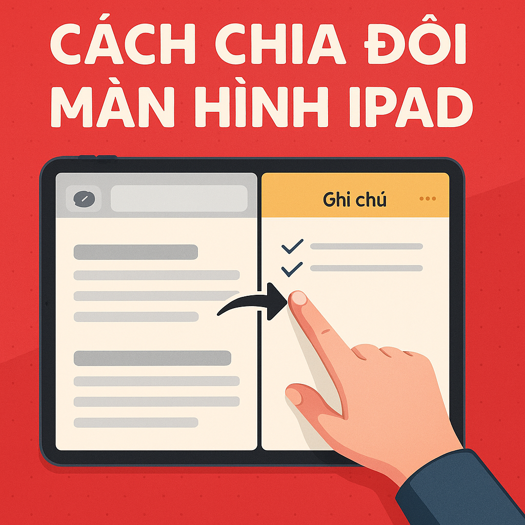 Cách chia đôi màn hình iPad – Học tập, làm việc đa nhiệm cực dễ