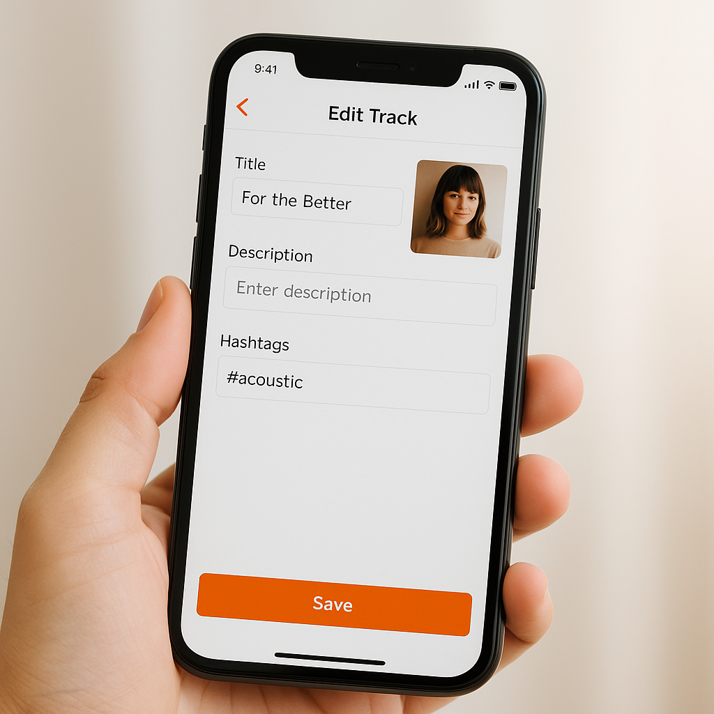 Cách chỉnh sửa thông tin bài nhạc trên SoundCloud (ảnh bìa, mô tả, hashtag)