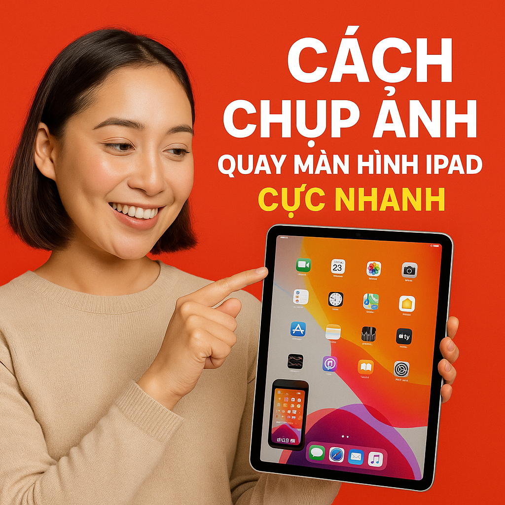Cách chụp ảnh, quay màn hình iPad cực nhanh – Dành cho người mới bắt đầu