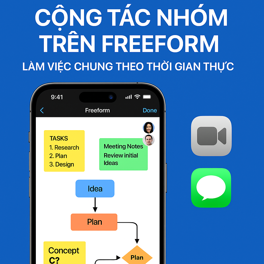 Cách cộng tác nhóm trên Freeform: Làm việc chung theo thời gian thực