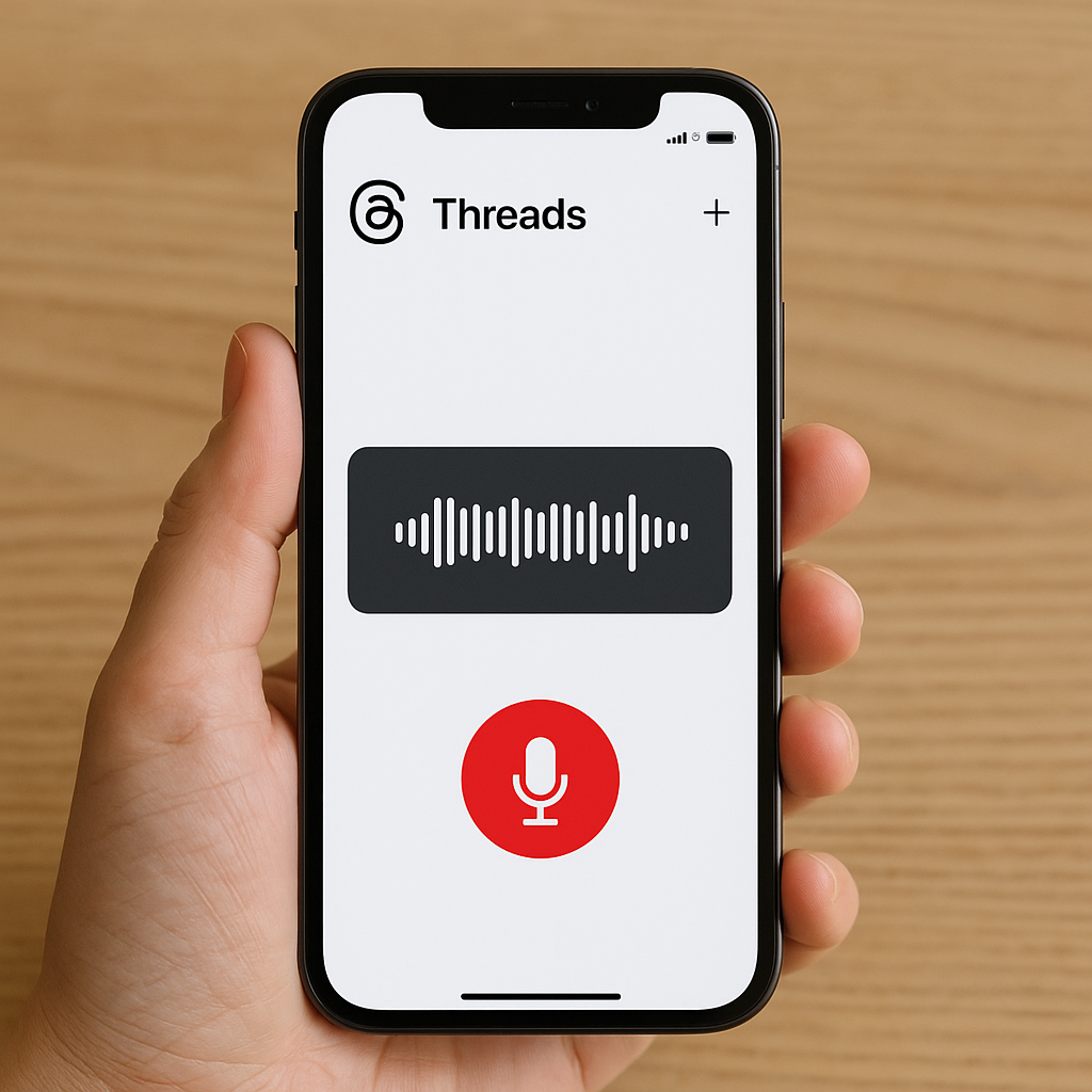 Cách đăng tin nhắn thoại và ghi âm trên Threads bằng iPhone