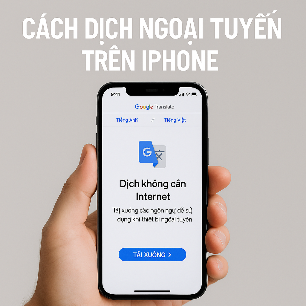 Cách dịch ngoại tuyến trên iPhone – Không cần Internet