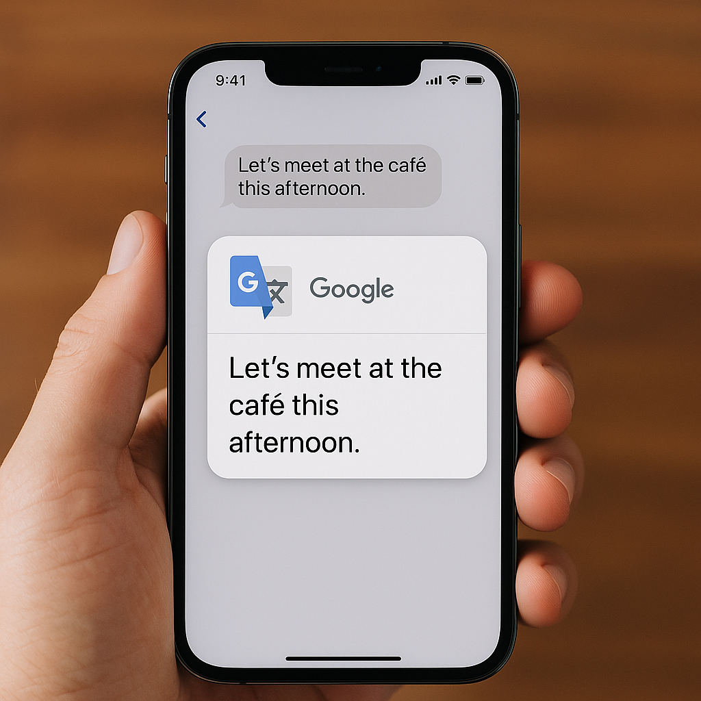 Cách dịch tin nhắn và nội dung ứng dụng trên iPhone bằng Google Dịch