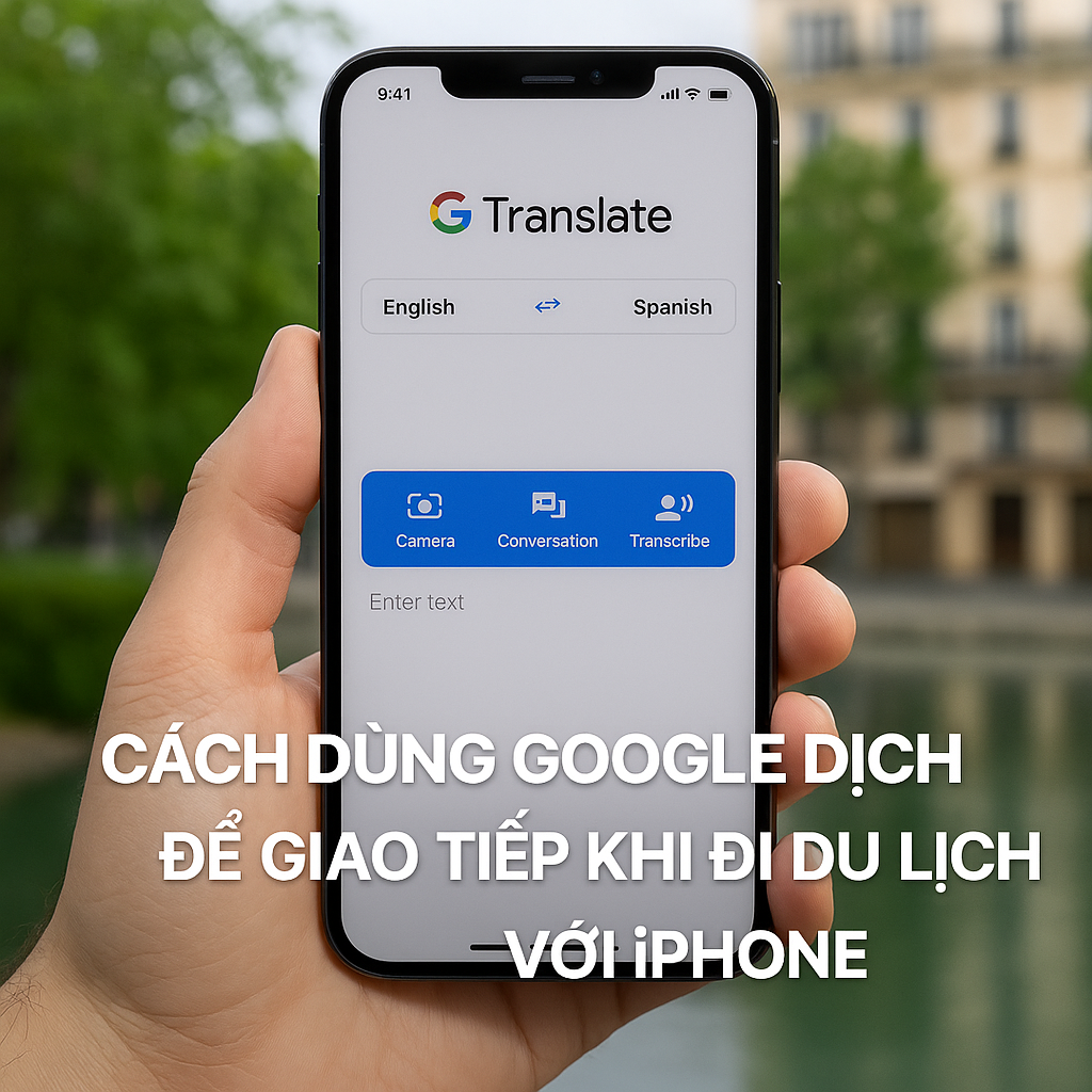 Cách dùng Google Dịch để giao tiếp khi đi du lịch với iPhone