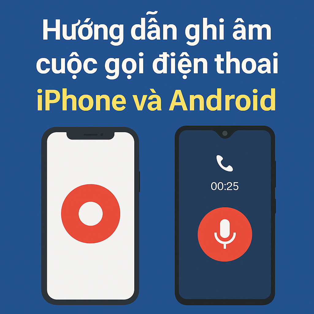 Cách ghi âm cuộc gọi điện thoại iPhone, Android đơn giản – Hướng dẫn chi tiết 2025
