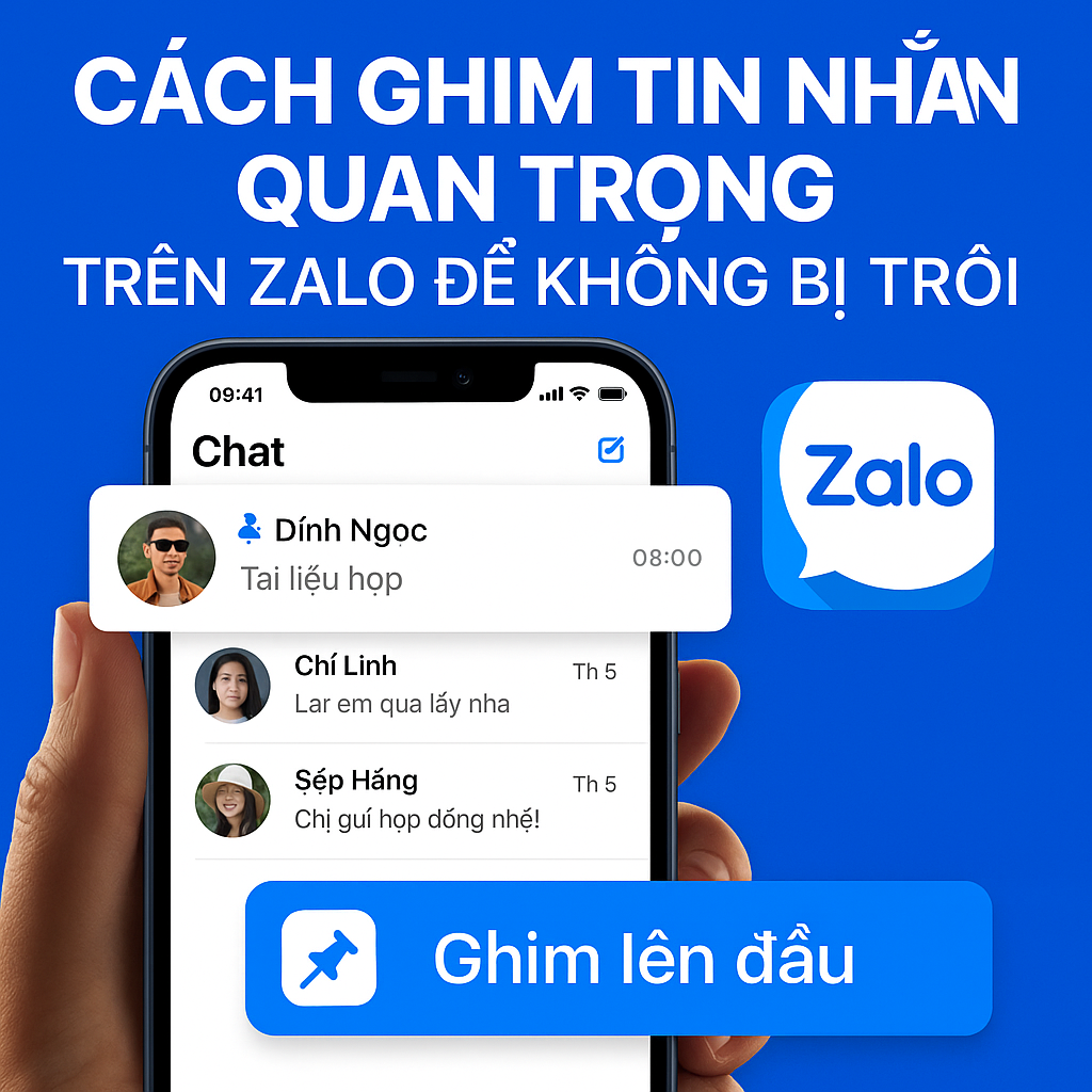 Cách ghim tin nhắn quan trọng trên Zalo để không bị trôi (2025)