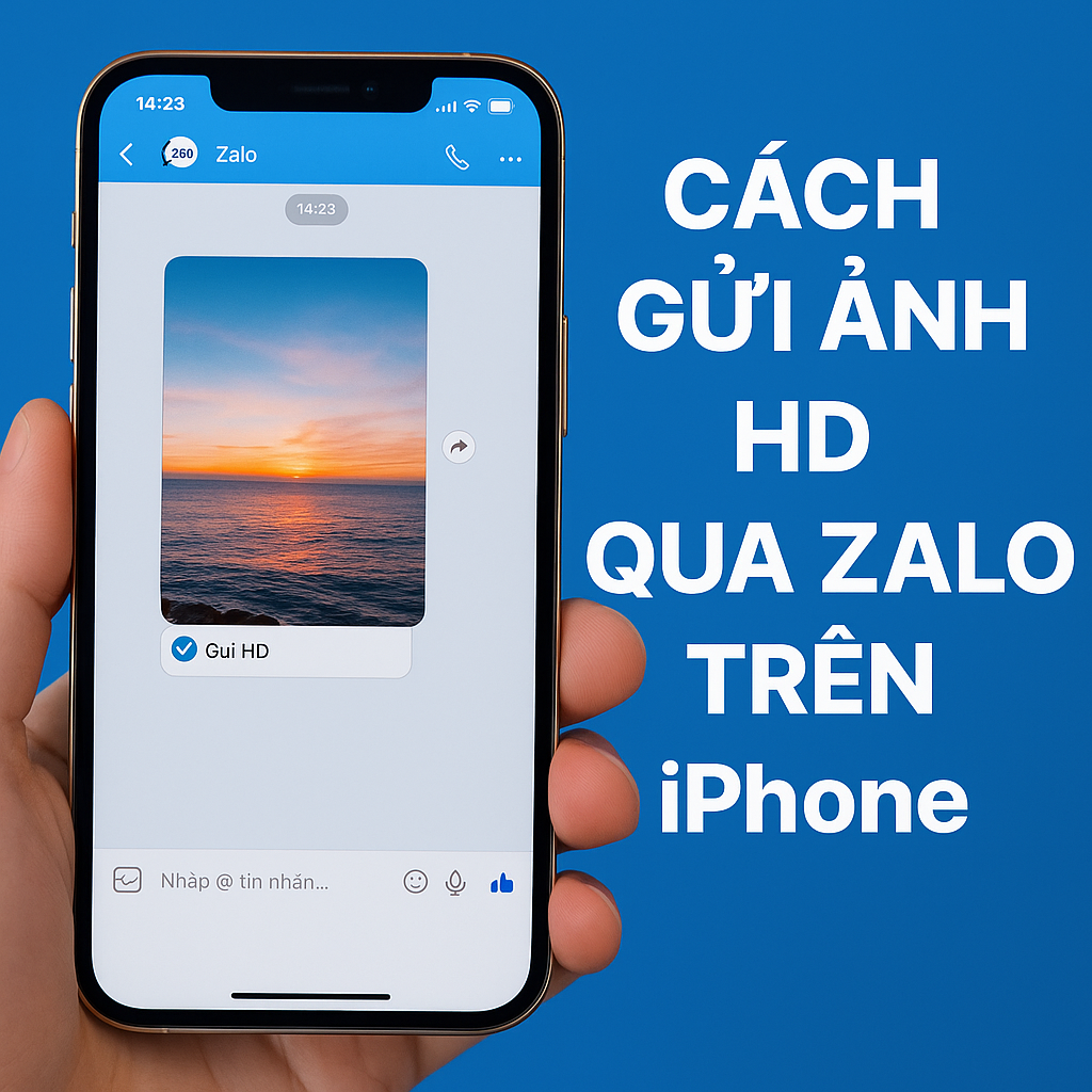 Cách gửi file, ảnh HD qua Zalo không bị giảm chất lượng trên iPhone (2025)