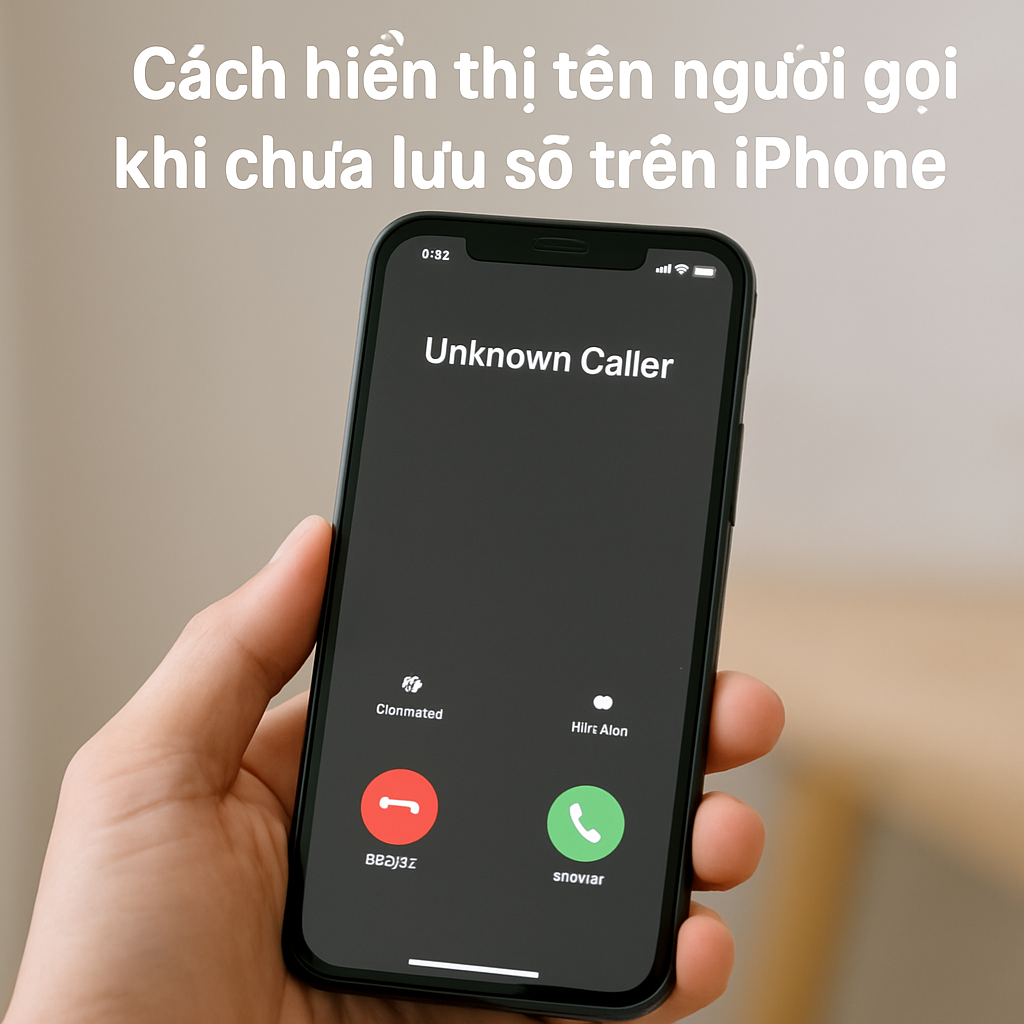 Cách hiển thị tên người gọi khi chưa lưu số trên iPhone