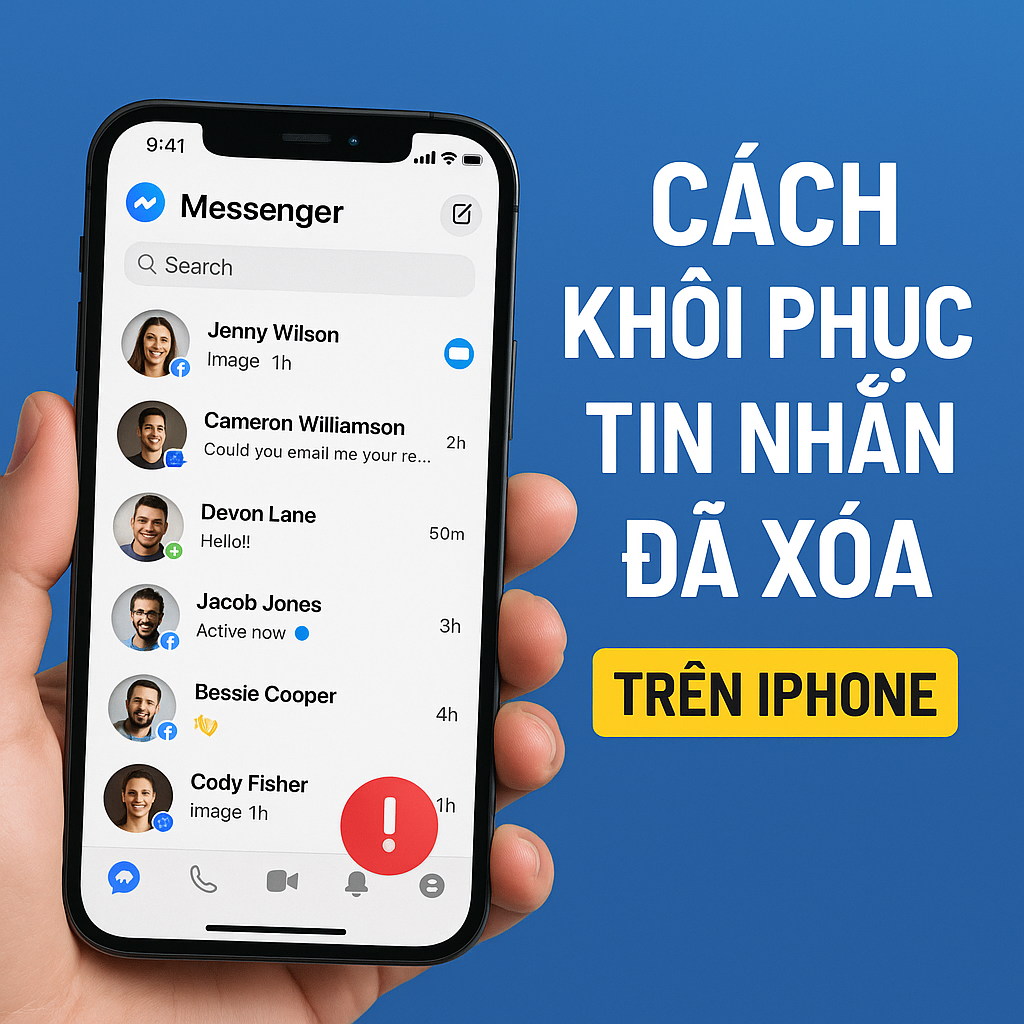 Cách khôi phục tin nhắn đã xóa trên Facebook bằng iPhone (2025)