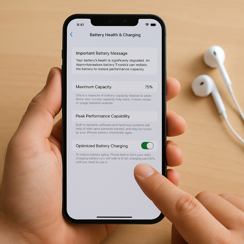 Cách kiểm tra dung lượng pin iPhone và số lần sạc – Hướng dẫn từ Di Động 3 Tốt Hưng Yên