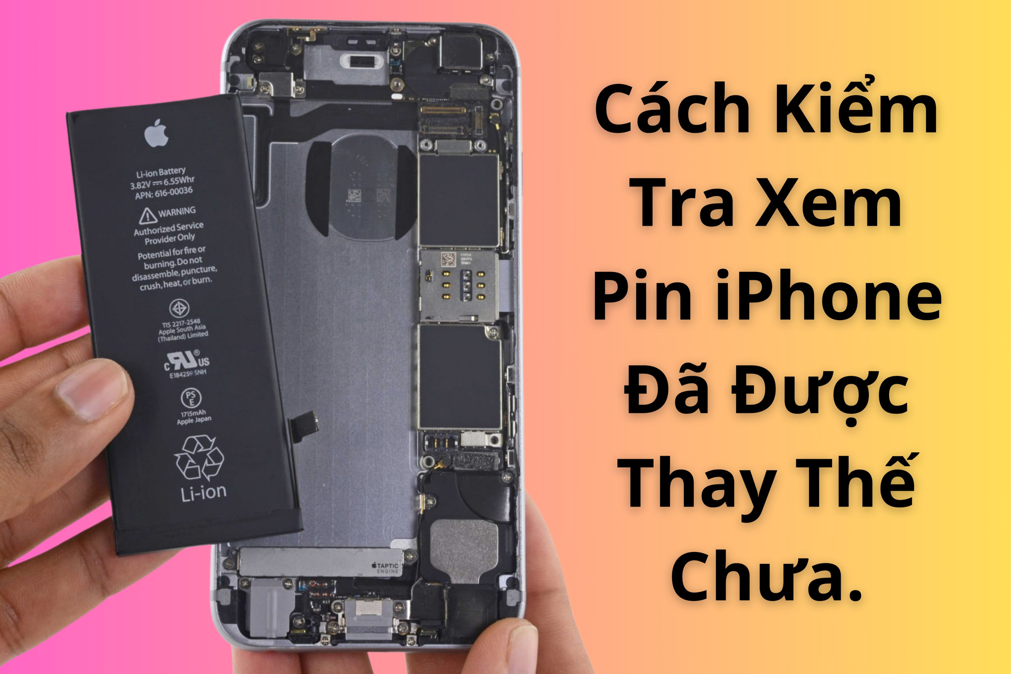 Cách Kiểm Tra Xem Pin iPhone Đã Được Thay Thế Chưa.