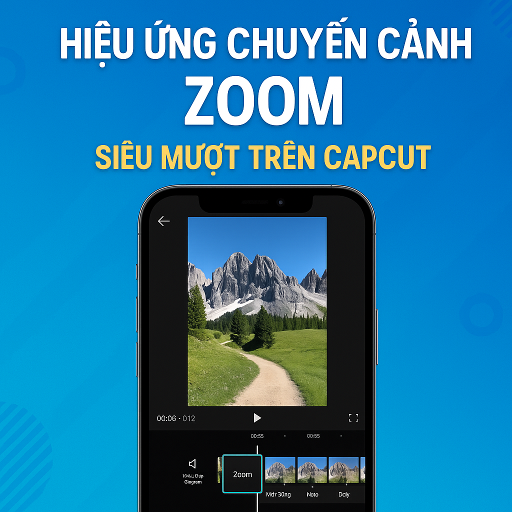 Cách làm hiệu ứng chuyển cảnh Zoom siêu mượt trên CapCut – Chuyên nghiệp như dân dựng clip