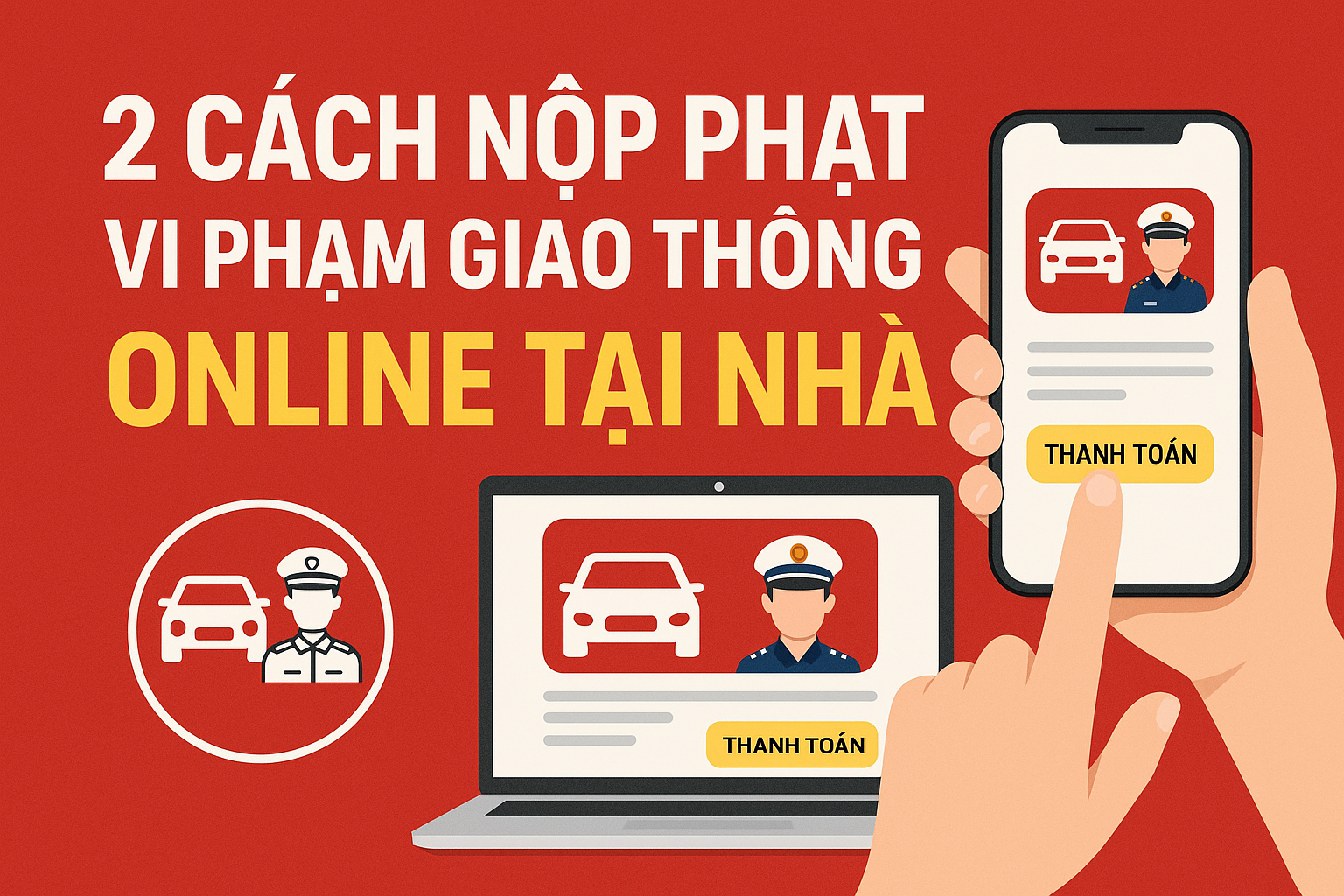 2 cách nộp phạt vi phạm giao thông online tại nhà siêu nhanh và tiện lợi