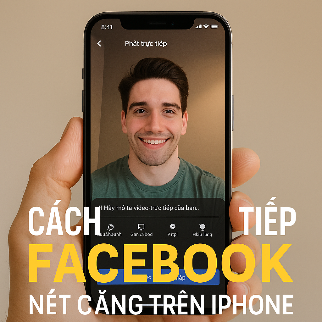 Cách phát trực tiếp (livestream) Facebook nét căng trên iPhone (2025)