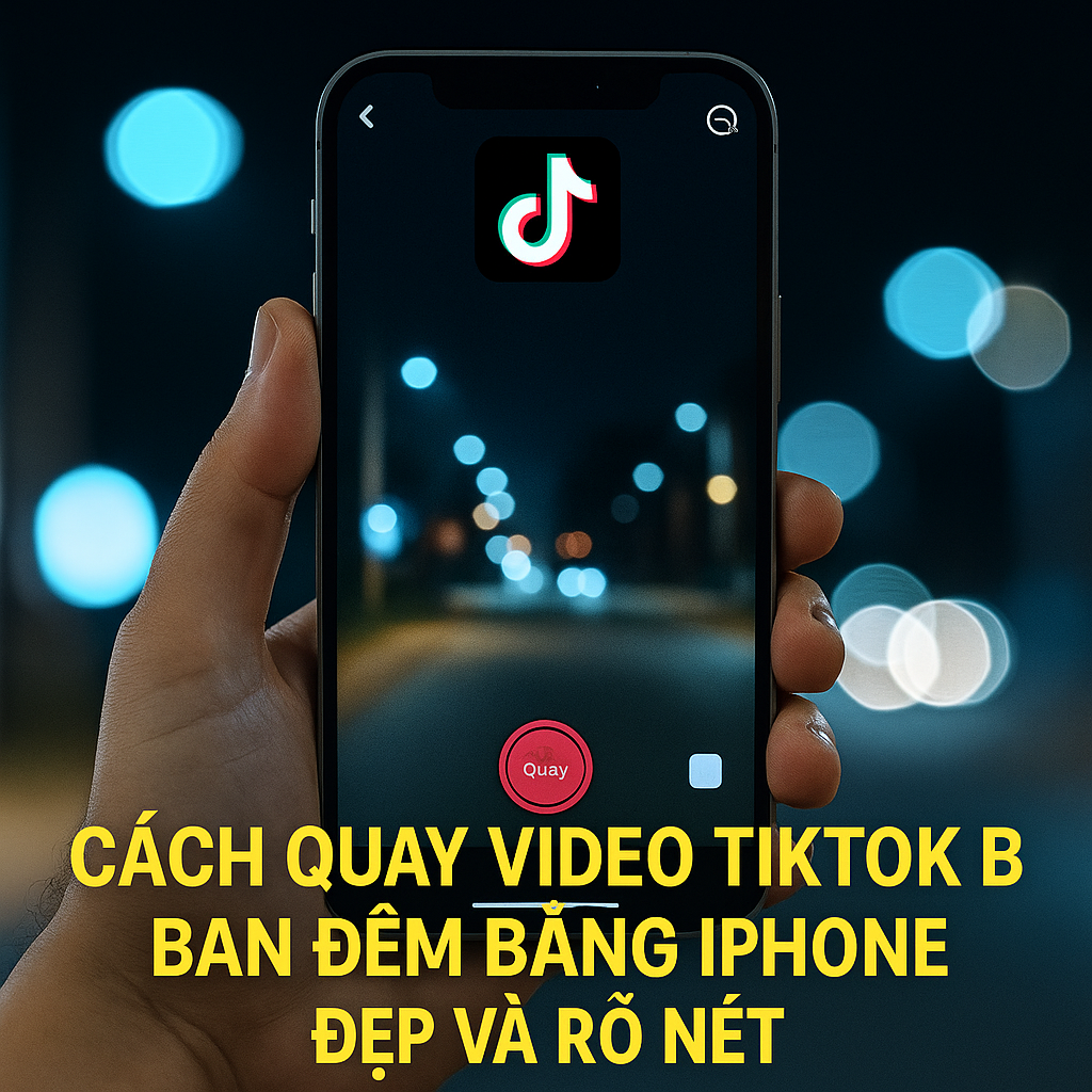 Cách quay video TikTok ban đêm bằng iPhone đẹp và rõ nét