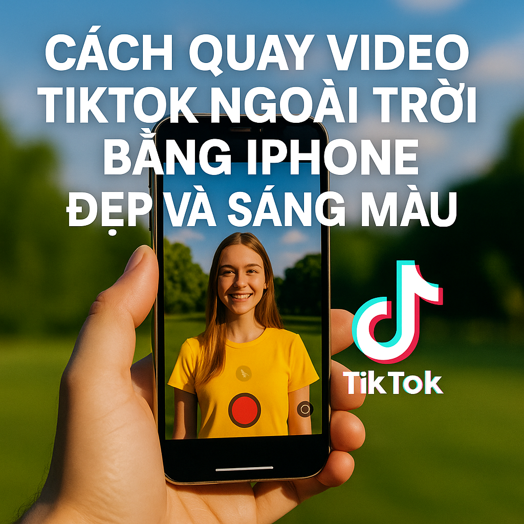 Cách quay video TikTok ngoài trời đẹp và sáng màu