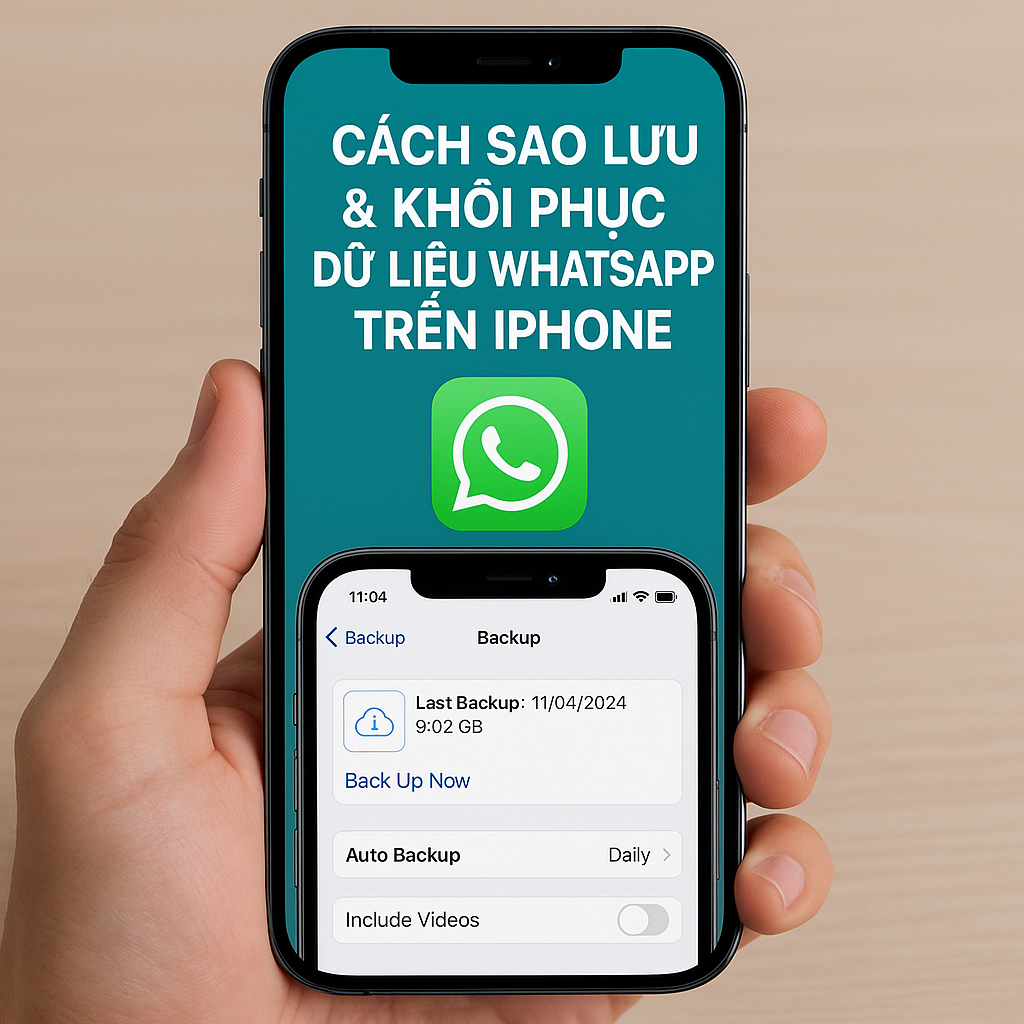 Cách Sao Lưu Và Khôi Phục Dữ Liệu WhatsApp Trên iPhone Khi Đổi Máy