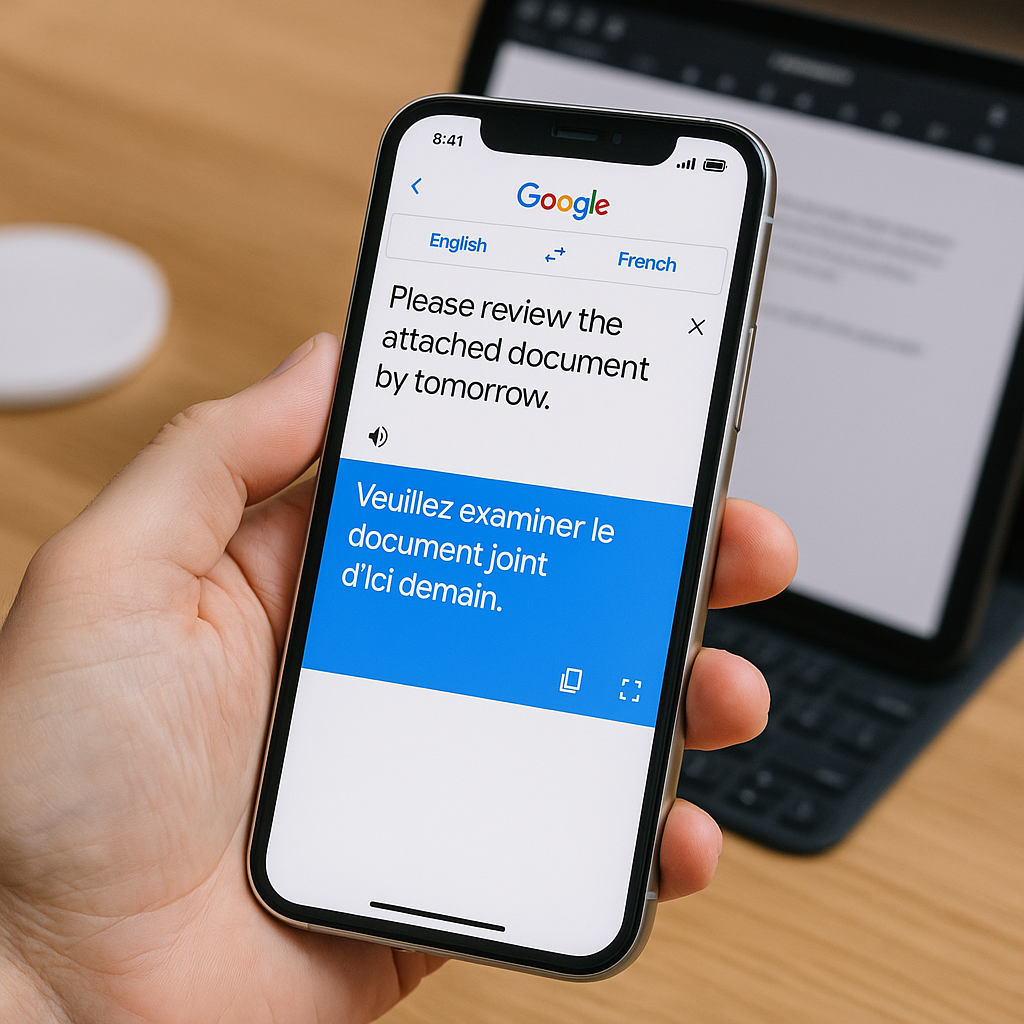 Cách sử dụng Google Dịch để hỗ trợ công việc văn phòng trên iPhone và iPad