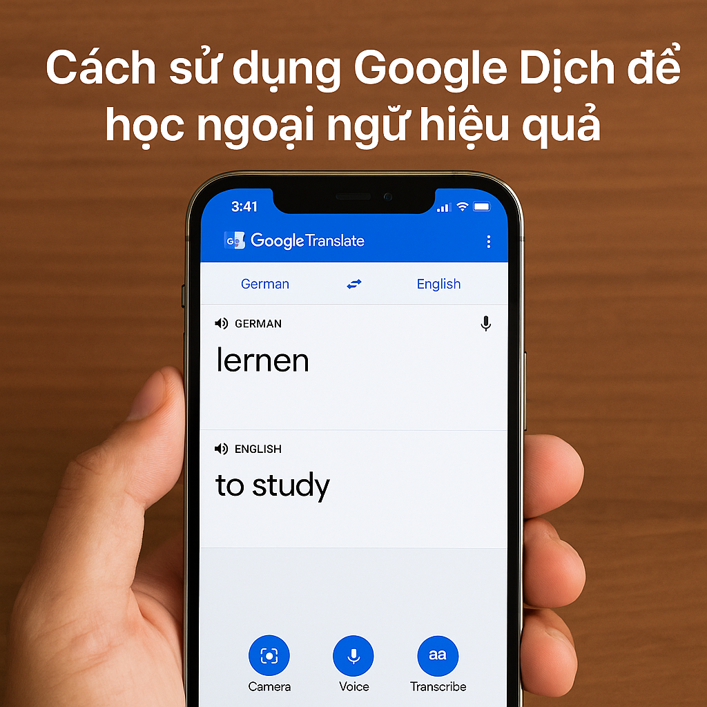 Cách sử dụng Google Dịch để học ngoại ngữ hiệu quả trên iPhone và iPad