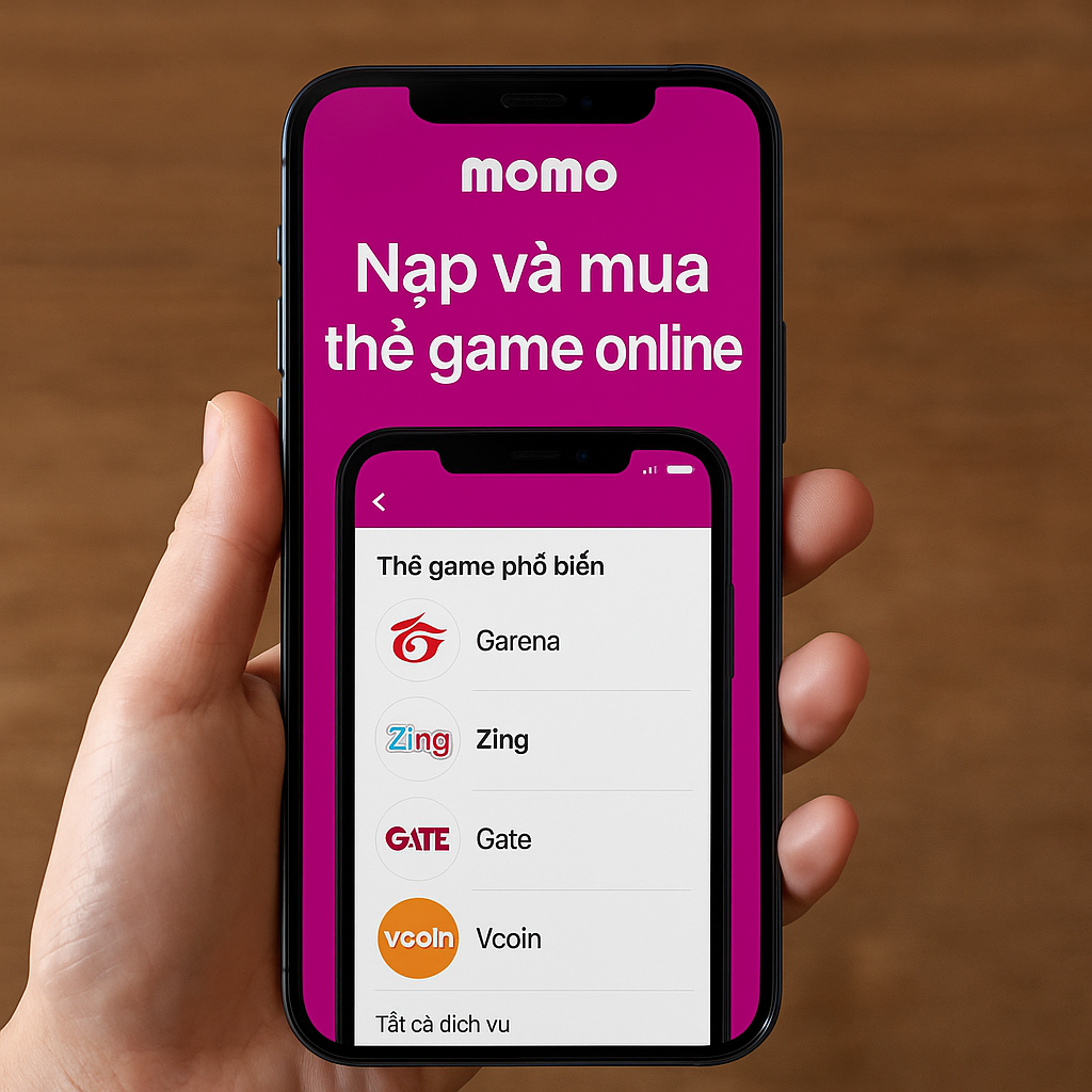 Cách sử dụng MoMo để nạp và mua thẻ game online